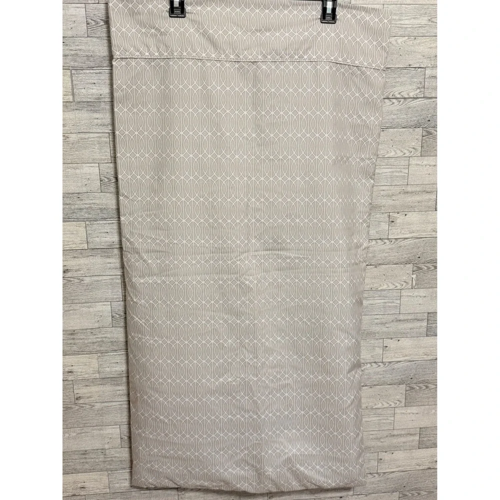 Charisma King Pillowcase Set of 2 Taupe White Geometric Ogee‎ Polyester Bedding